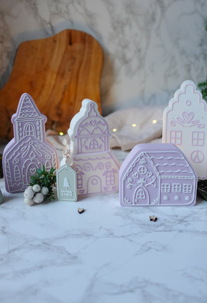 Glowvillage – Winterdorf 3D-Druckdatei | 5 Lichterhäuser (STL & 3MF)