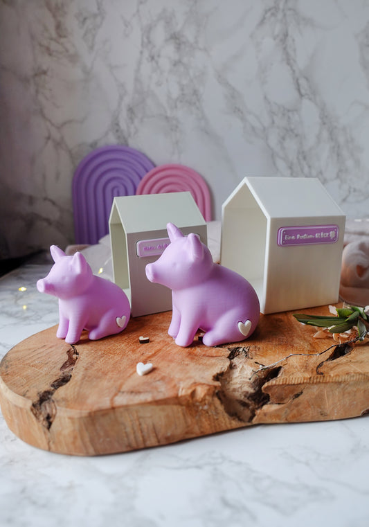 Glowinchen – Glücksschwein mit Haus | 3D Druckdatei (STL & 3MF)