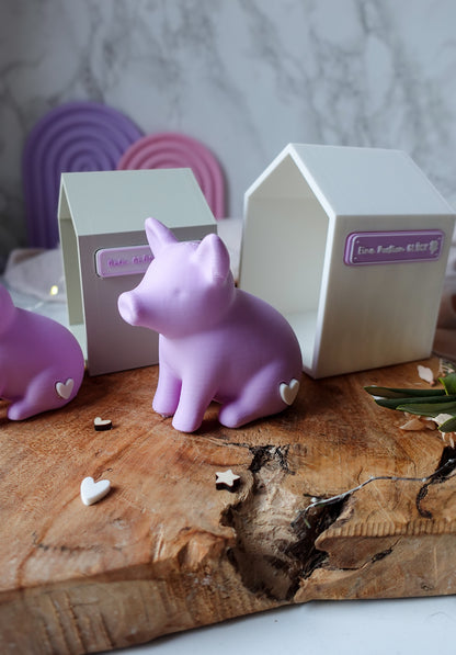 Glowinchen – Glücksschwein mit Haus | 3D Druckdatei (STL & 3MF)