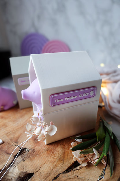 Glowinchen – Glücksschwein mit Haus | 3D Druckdatei (STL & 3MF)