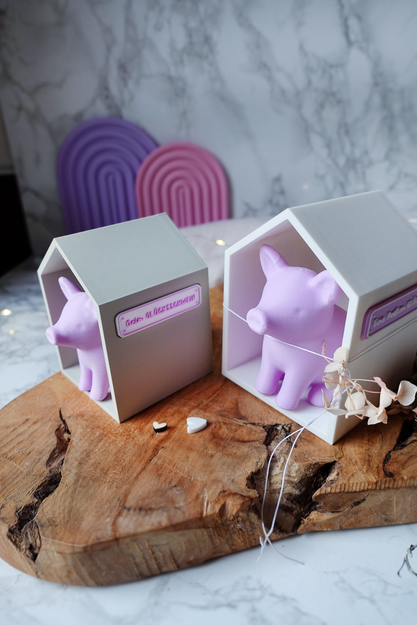 Glowinchen – Glücksschwein mit Haus | 3D Druckdatei (STL & 3MF)