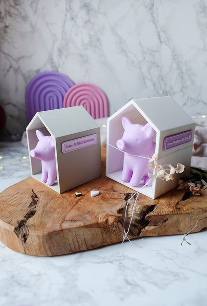 Glowinchen – Glücksschwein mit Haus | 3D Druckdatei (STL & 3MF)