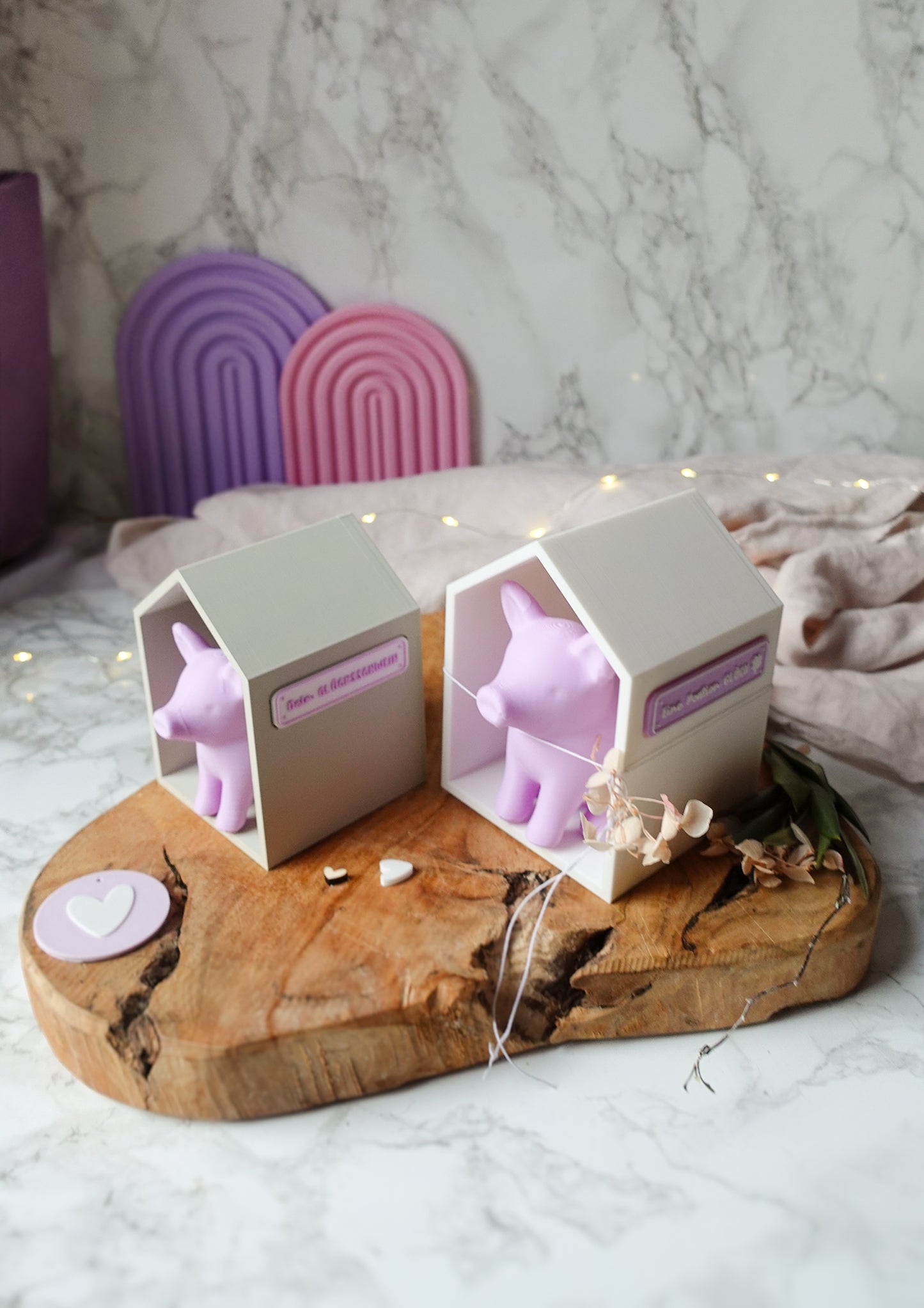 Glowinchen – Glücksschwein mit Haus | 3D Druckdatei (STL & 3MF)