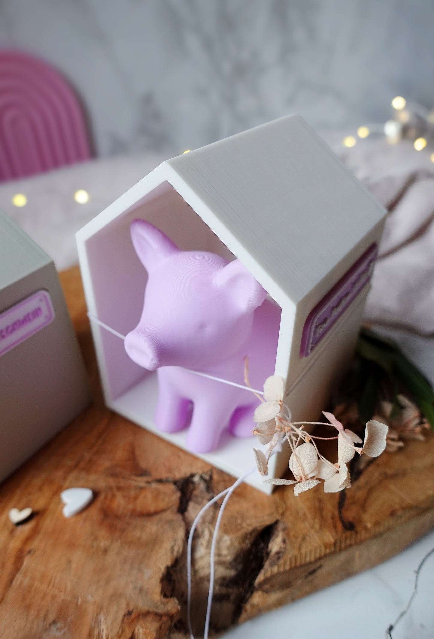 Glowinchen – Glücksschwein mit Haus | 3D Druckdatei (STL & 3MF)