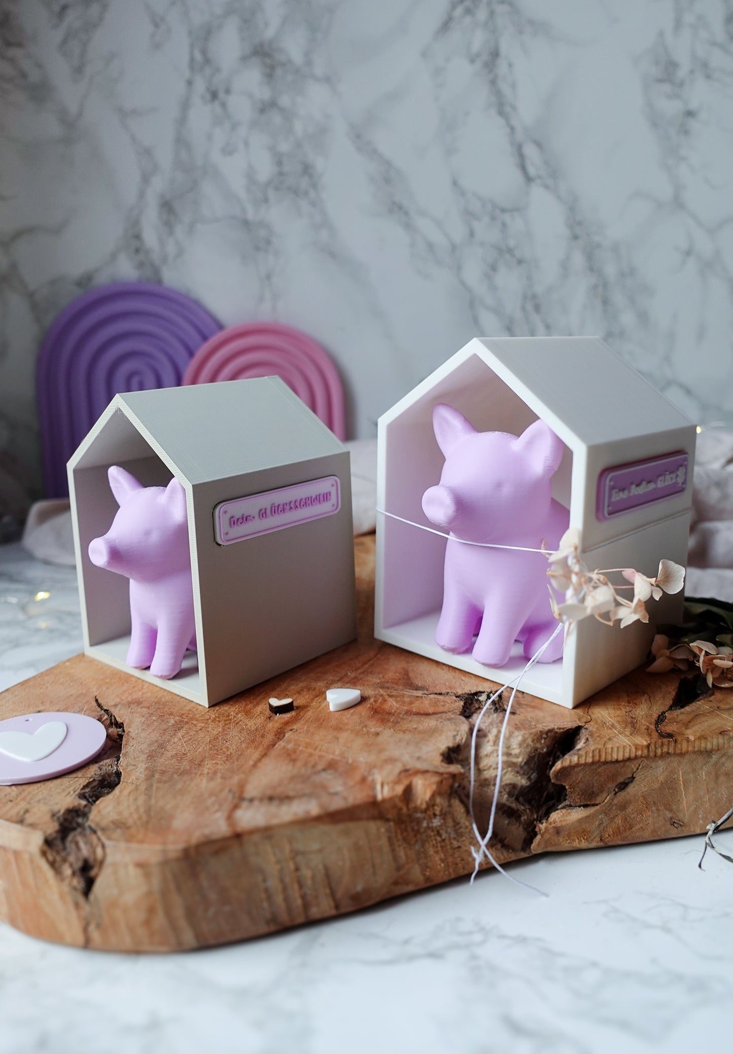 Glowinchen – Glücksschwein mit Haus | 3D Druckdatei (STL & 3MF)