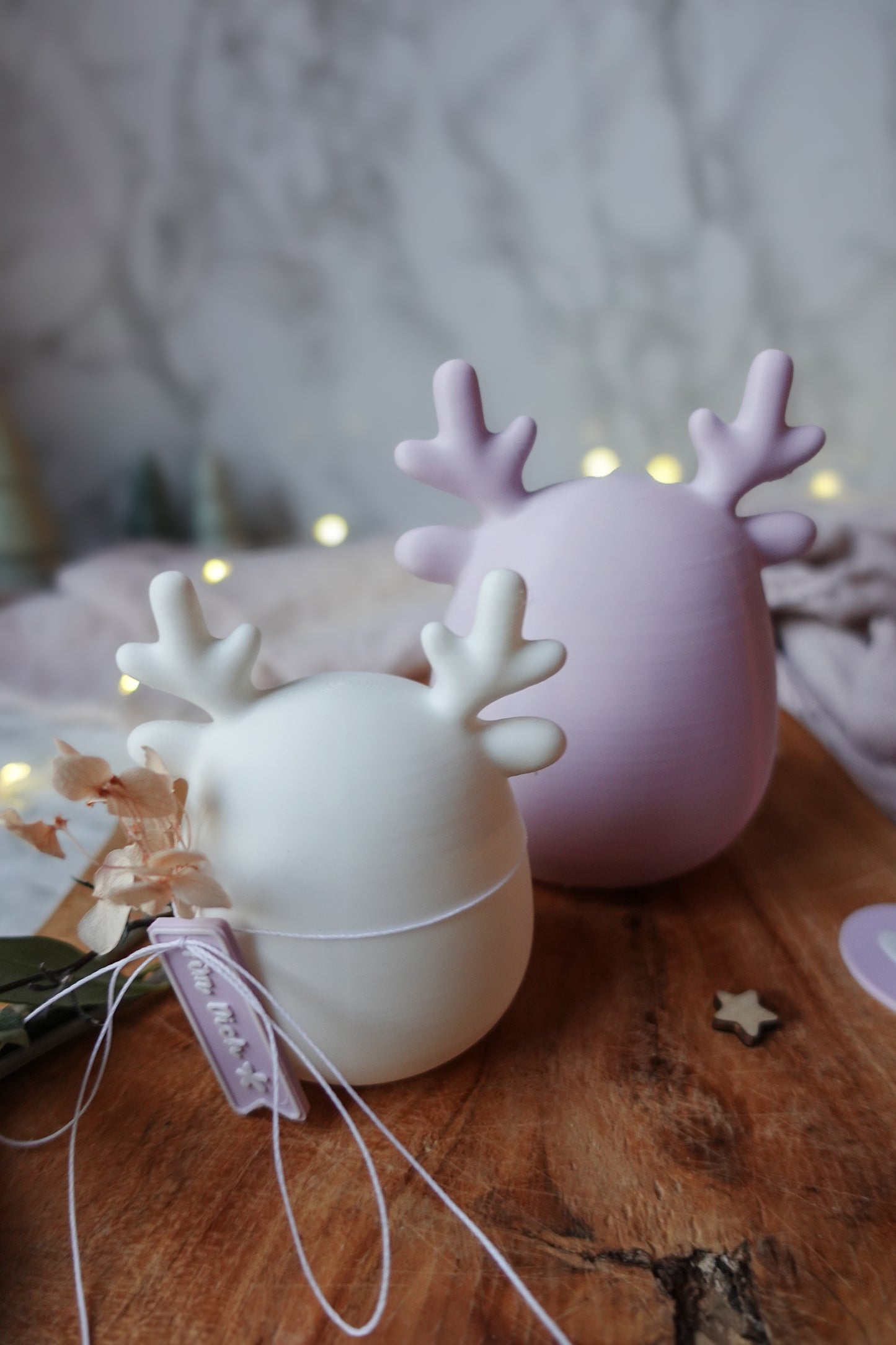 Lumi – Minimalistisches Rentier | 3D-Druckdatei (STL & 3MF) | Frei skalierbar