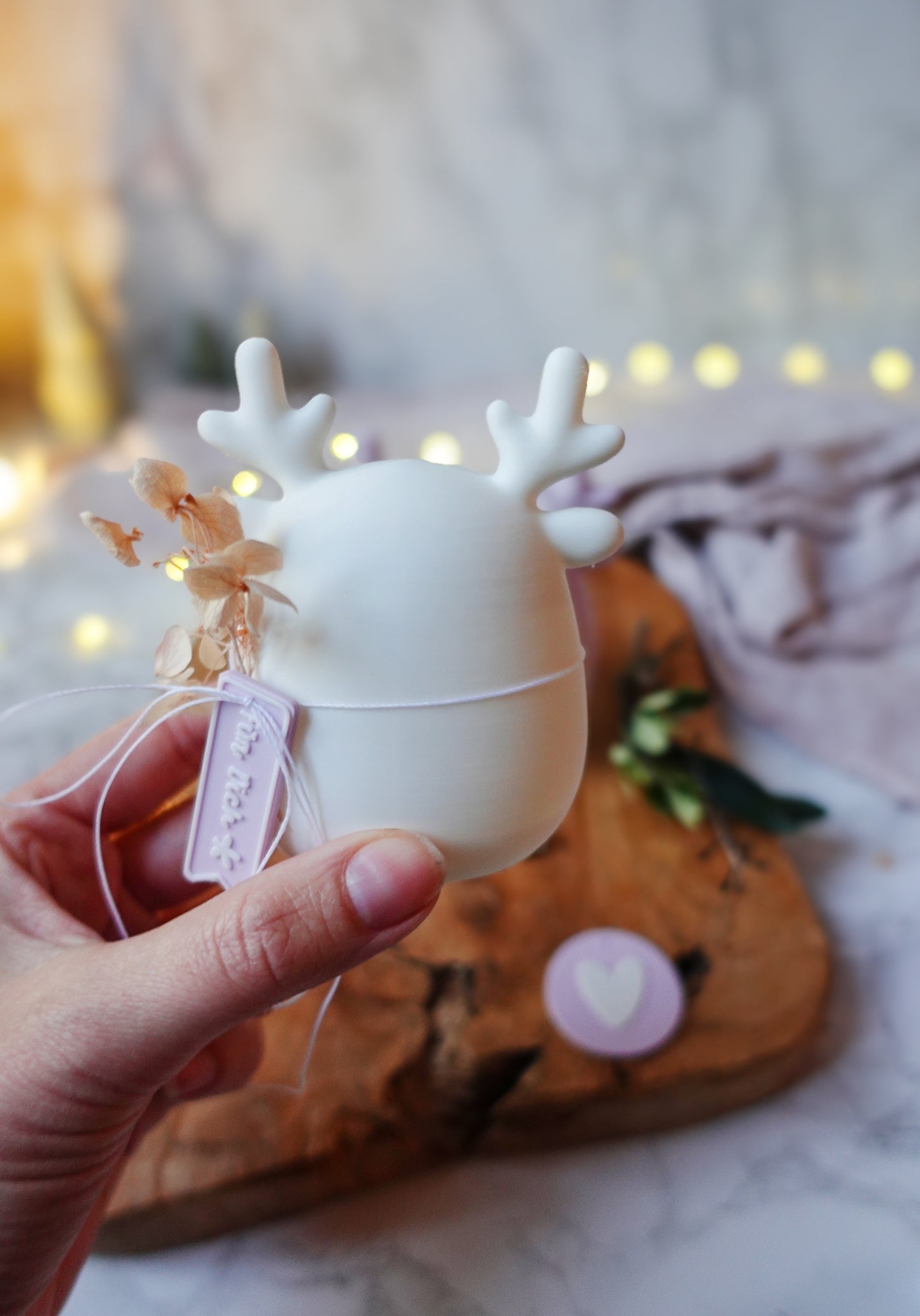 Lumi – Minimalistisches Rentier | 3D-Druckdatei (STL & 3MF) | Frei skalierbar