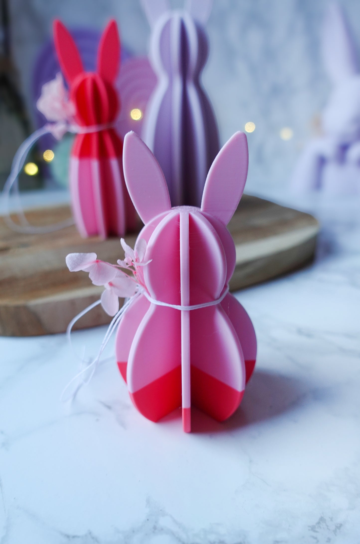 Hasen Duo – 3D Druckdatei (inkl. gratis Herzanhänger) / 3MF & STL