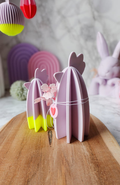 Oster Hühner – 3D Druckdatei für moderne Deko (inkl. gratis Herzanhänger) / 3MF & STL (Kopie)