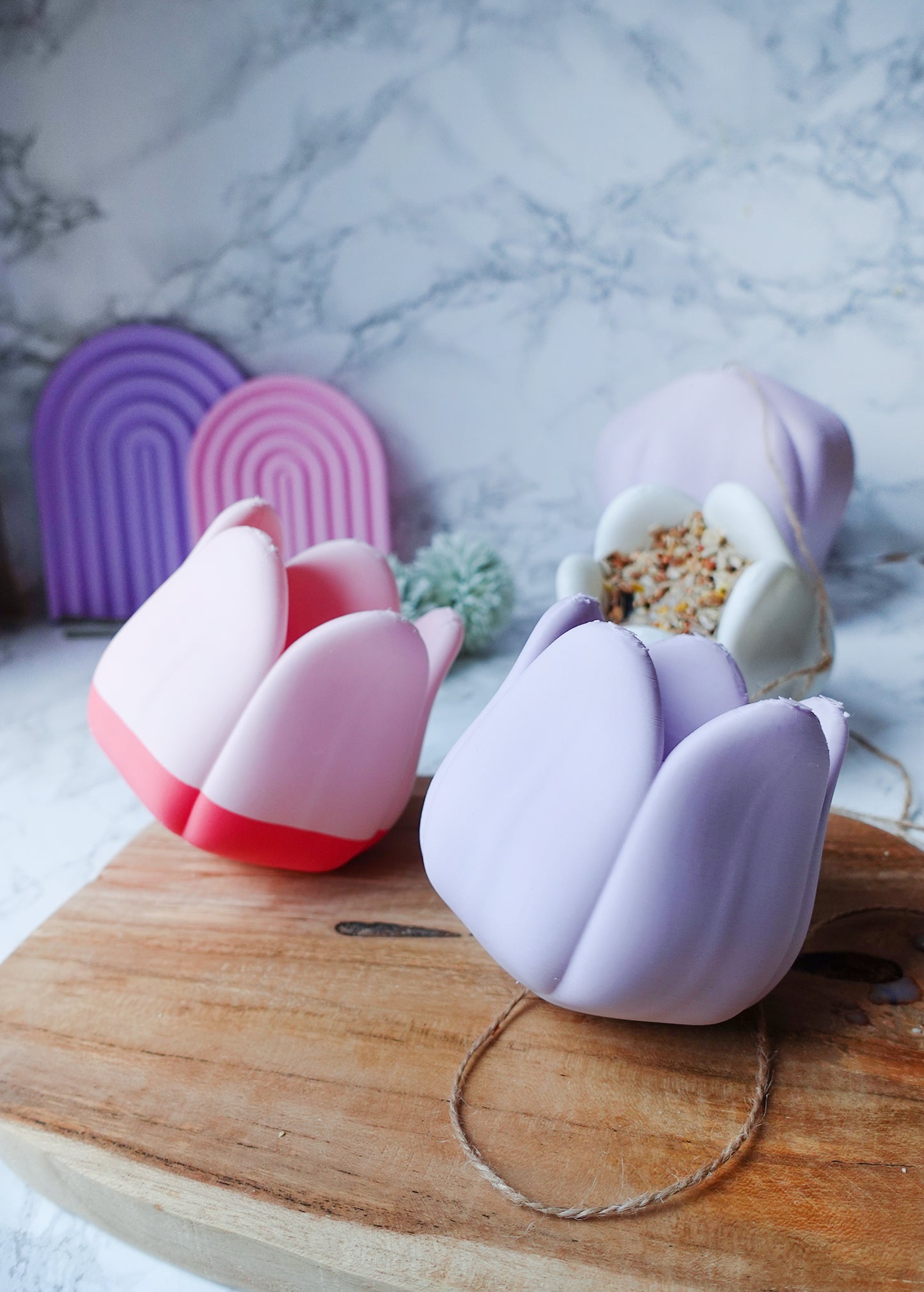 Futterglocke Vogelhaus 3D Druckdatei | STL & 3MF | offene Blüte