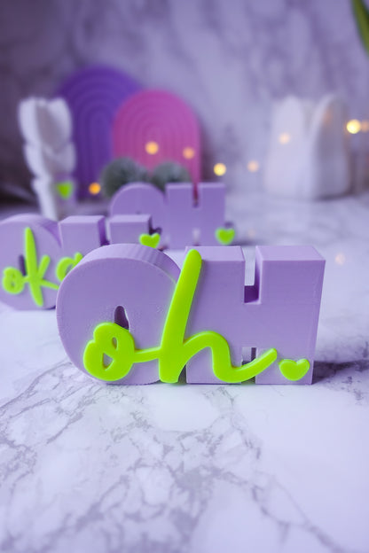 Skandinavisches Spruchset Oh okay | STL & 3MF | 3D Druckdatei