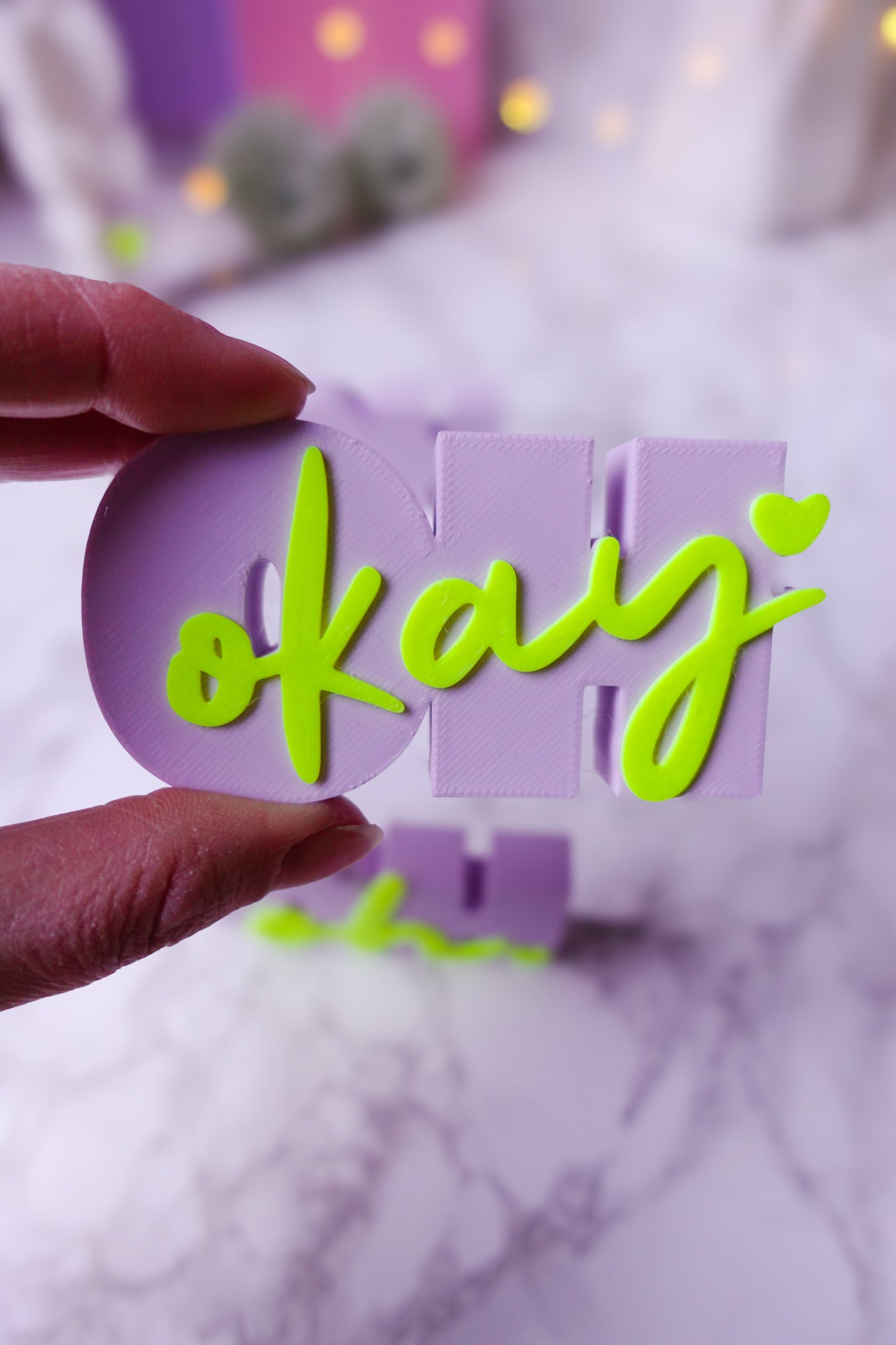 Skandinavisches Spruchset Oh okay | STL & 3MF | 3D Druckdatei