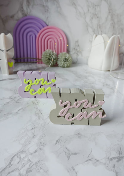 Skandinavisches You Can Schild | STL & 3MF | 3D Druckdatei