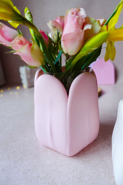 Blüte Vase 3D Druckdatei | STL & 3MF | Set