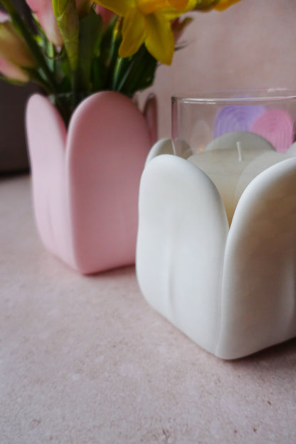 Blüte Vase 3D Druckdatei | STL & 3MF | Set