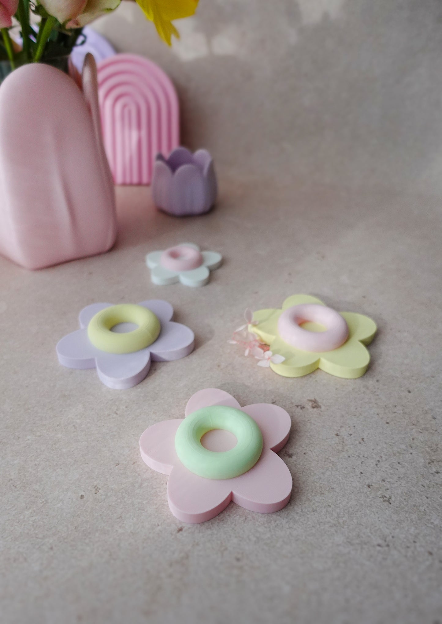Moderner Eierbecher Blume 3D Druck Datei | STL & 3MF | Frühlingsdeko & Ostern