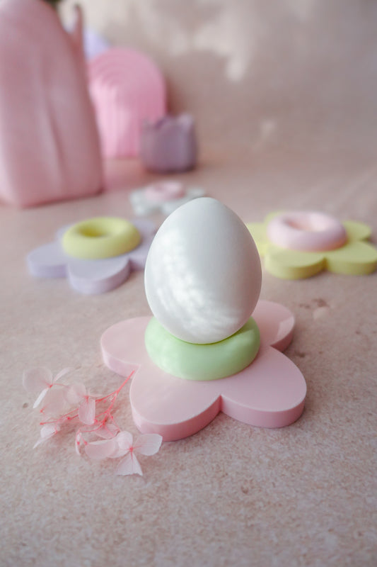 Moderner Eierbecher Blume 3D Druck Datei | STL & 3MF | Frühlingsdeko & Ostern