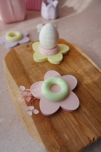 Moderner Eierbecher Blume 3D Druck Datei | STL & 3MF | Frühlingsdeko & Ostern