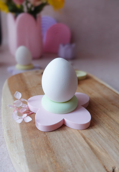 Moderner Eierbecher Blume 3D Druck Datei | STL & 3MF | Frühlingsdeko & Ostern