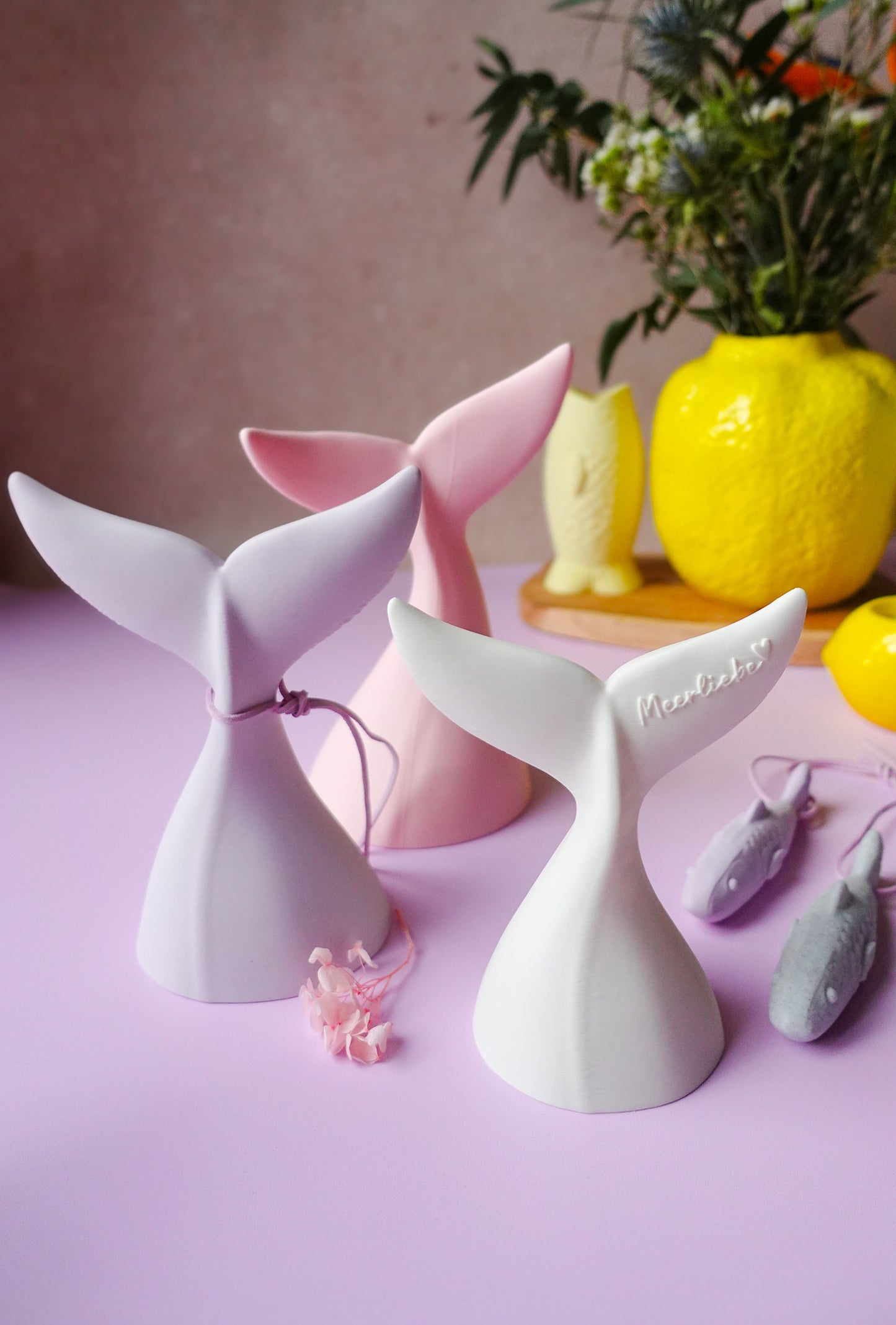 Walflosse Deko – 3D Druck Datei im skandinavischen Stil | STL & 3MF | Meerliebe