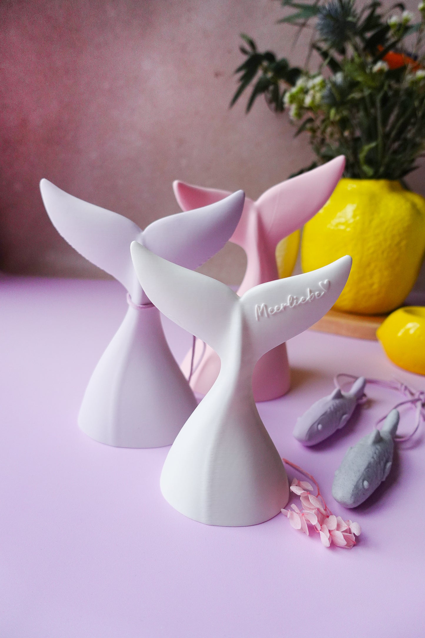Walflosse Deko – 3D Druck Datei im skandinavischen Stil | STL & 3MF | Meerliebe