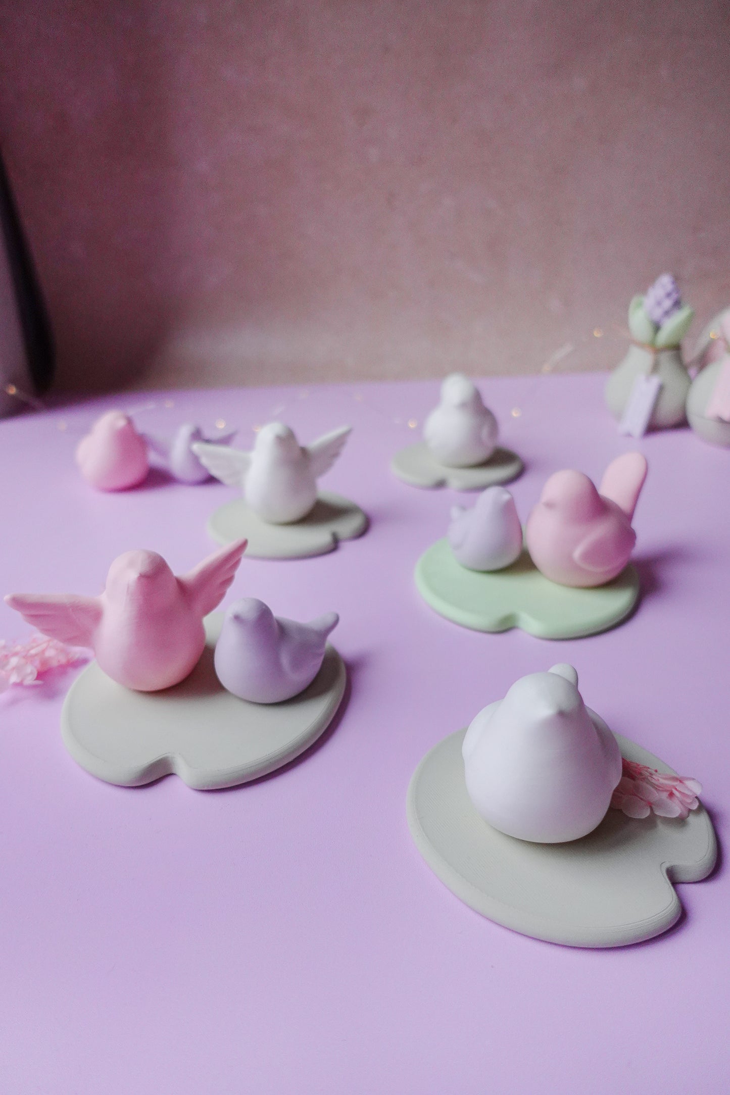 Teichvögel auf Seerosenblatt – 3D Druck Dateien für schwimmende Gartendeko | STL & 3MF | Set