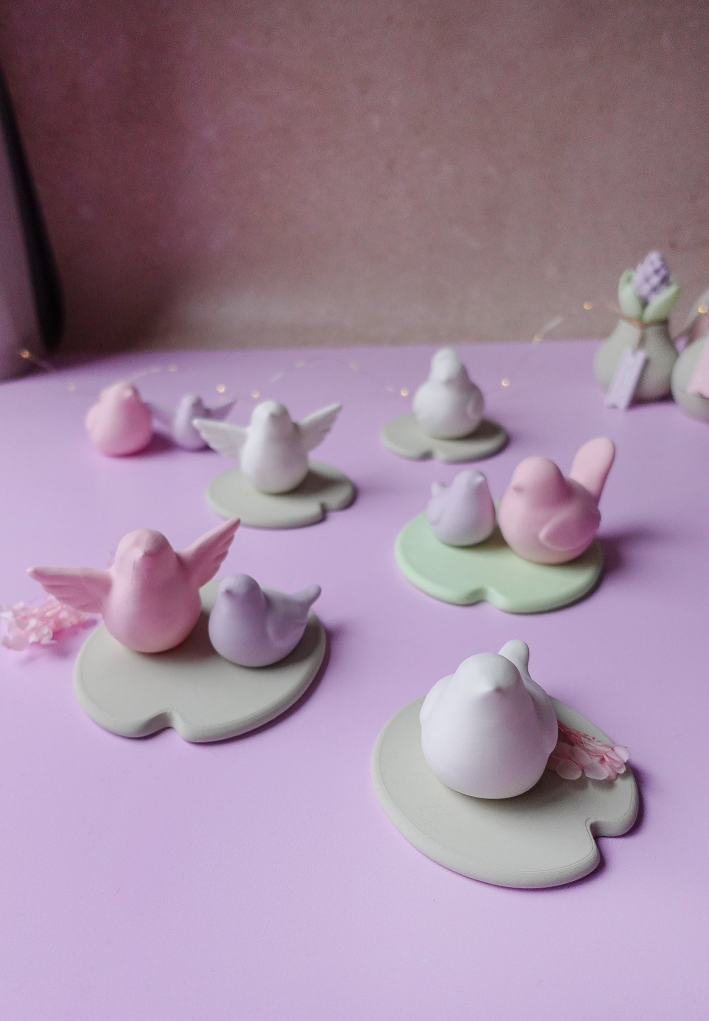 Teichvögel auf Seerosenblatt – 3D Druck Dateien für schwimmende Gartendeko | STL & 3MF | Set