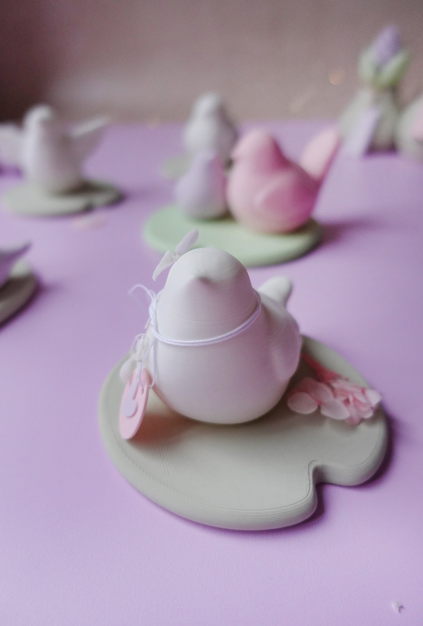 Teichvögel auf Seerosenblatt – 3D Druck Dateien für schwimmende Gartendeko | STL & 3MF | Set