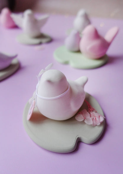 Teichvögel auf Seerosenblatt – 3D Druck Dateien für schwimmende Gartendeko | STL & 3MF | Set