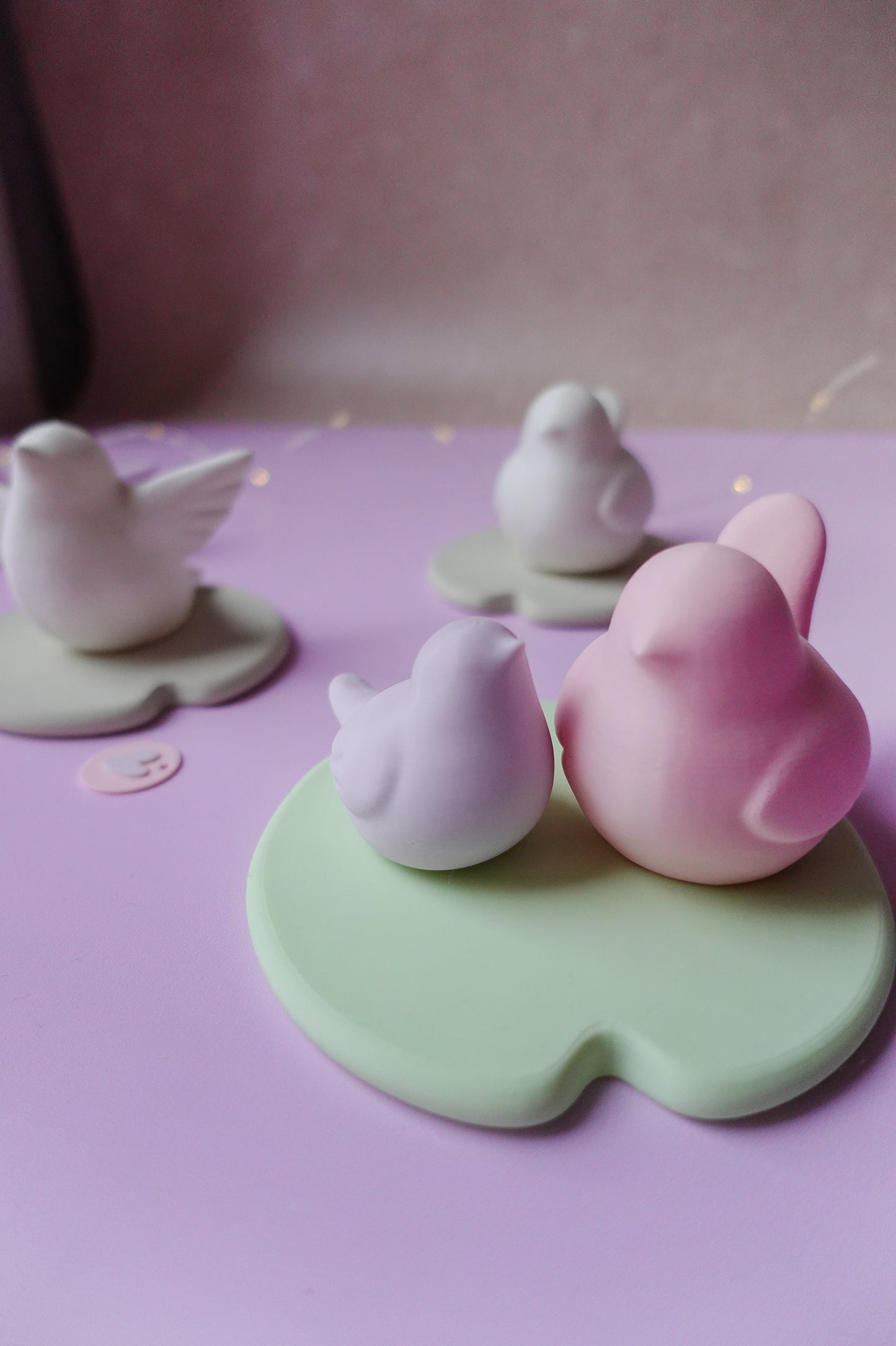 Teichvögel auf Seerosenblatt – 3D Druck Dateien für schwimmende Gartendeko | STL & 3MF | Set