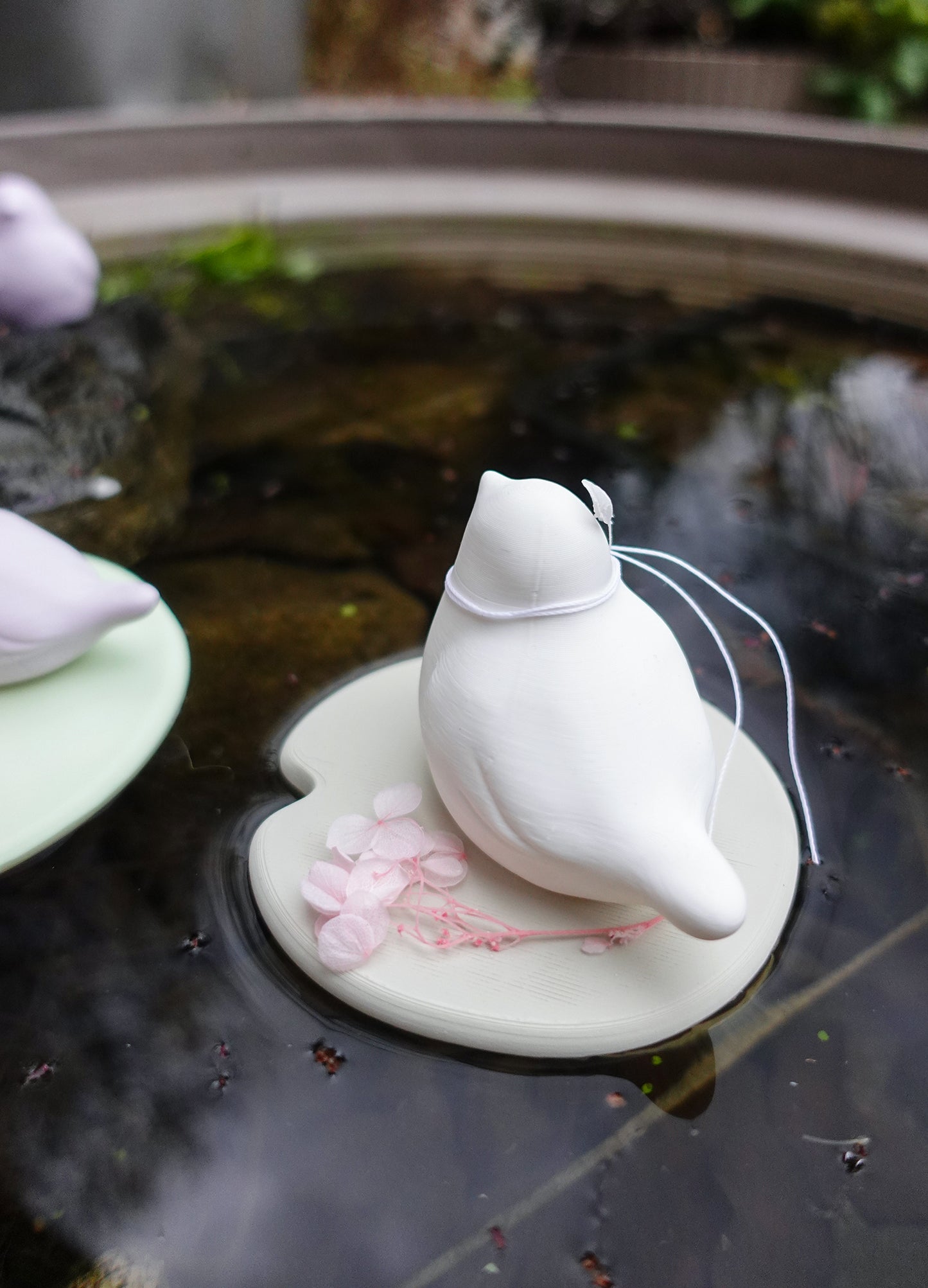 Teichvögel auf Seerosenblatt – 3D Druck Dateien für schwimmende Gartendeko | STL & 3MF | Set