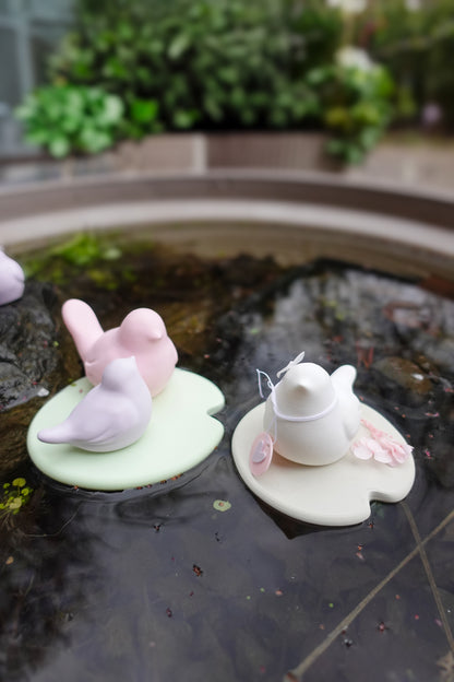 Teichvögel auf Seerosenblatt – 3D Druck Dateien für schwimmende Gartendeko | STL & 3MF | Set