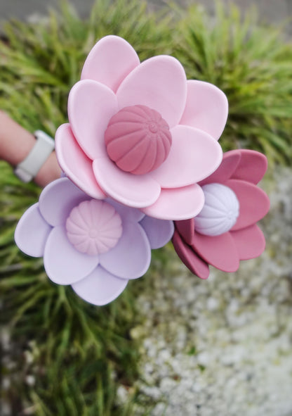 Minimalistische Blumenstecker STL Datei – 3D Druck Blume für Garten, Vogeltränke & Deko