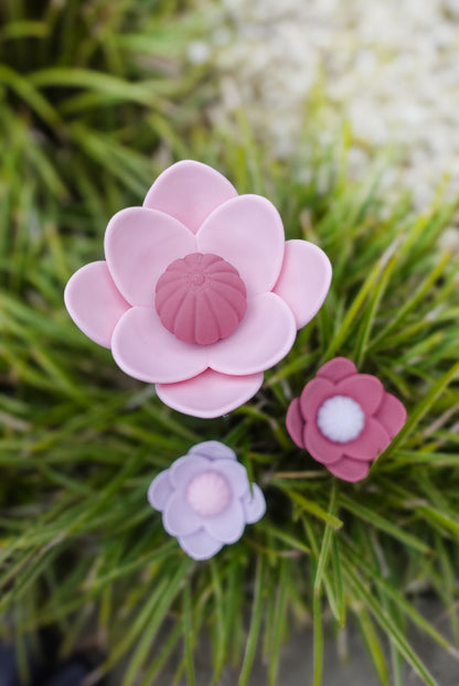 Minimalistische Blumenstecker STL Datei – 3D Druck Blume für Garten, Vogeltränke & Deko