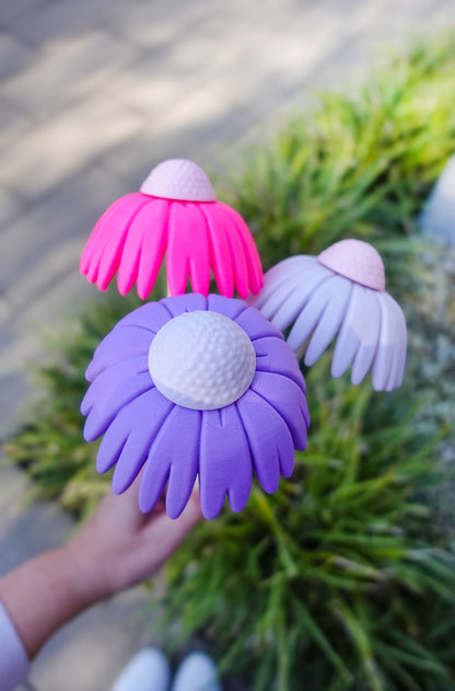 Blumenstecker Sonnehut STL & 3MF Datei – 3D Druck Blume für Garten, Vogeltränke & Deko