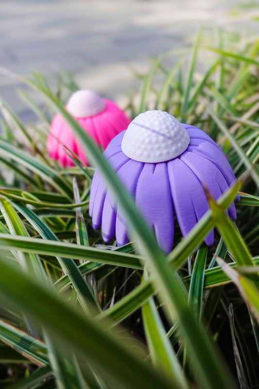 Blumenstecker Sonnehut STL & 3MF Datei – 3D Druck Blume für Garten, Vogeltränke & Deko