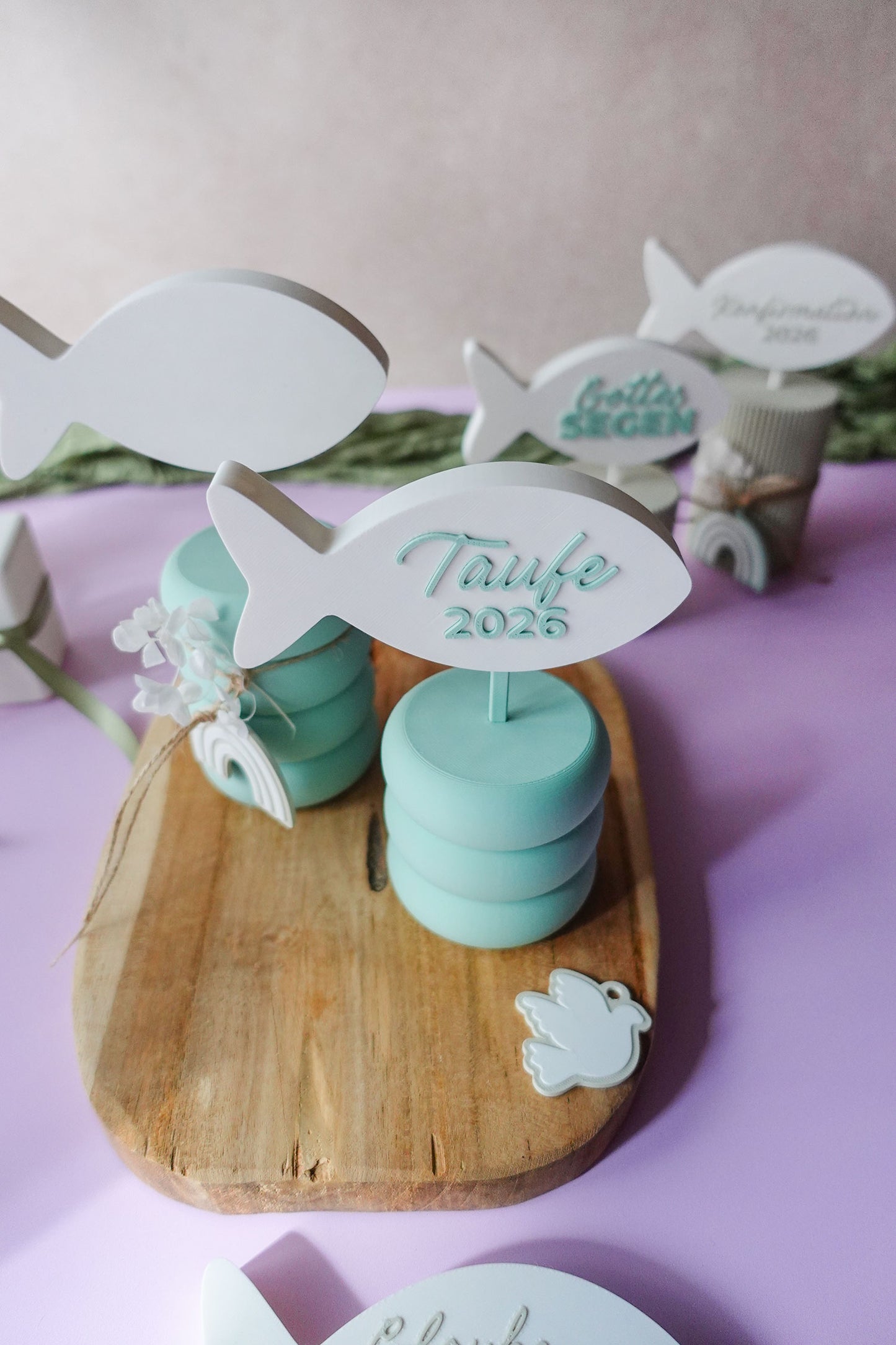 XL Kommunion Deko 2026 | 3D Druck Datei Stecksystem für Taufe & Konfirmation | DIY Geschenk & Tischdeko