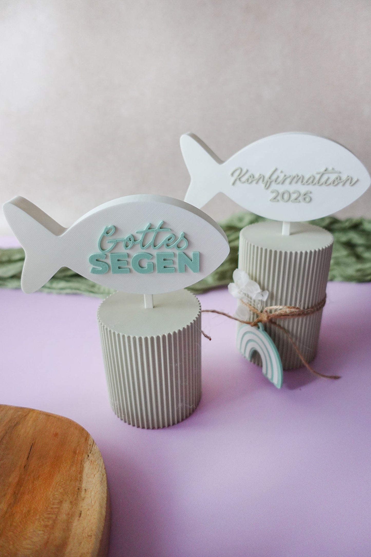 XL Kommunion Deko 2026 | 3D Druck Datei Stecksystem für Taufe & Konfirmation | DIY Geschenk & Tischdeko