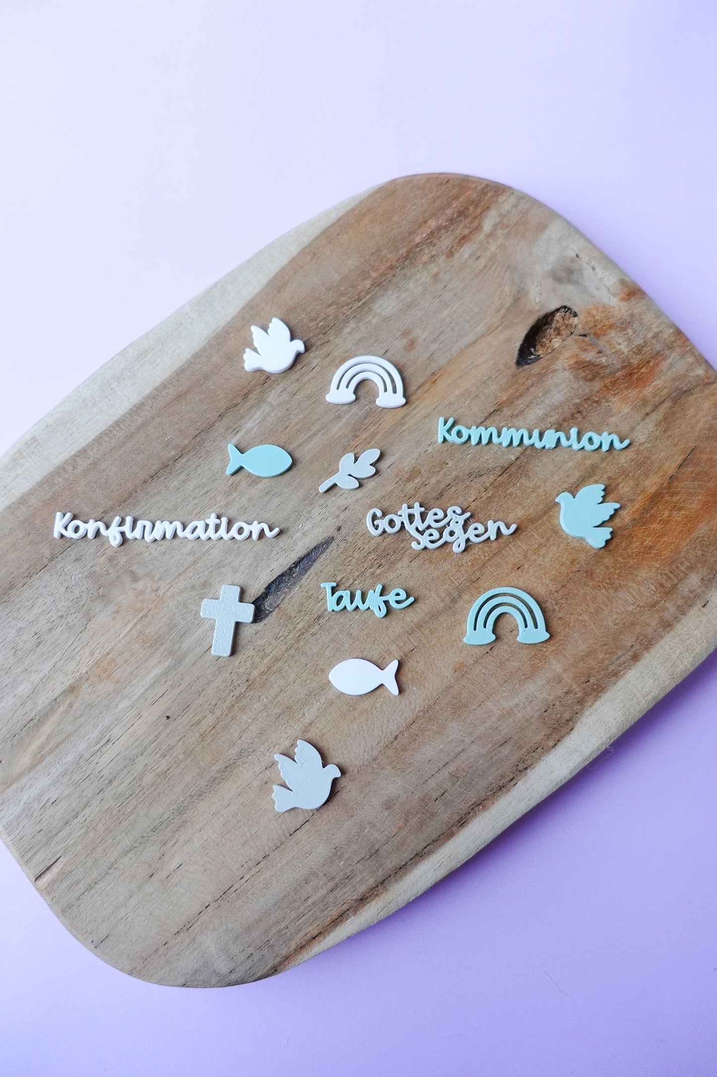Streudeko Kommunion Taufe Konfirmation | 3D Druck Datei Set | Christliche Tischdeko DIY | STL Bundle