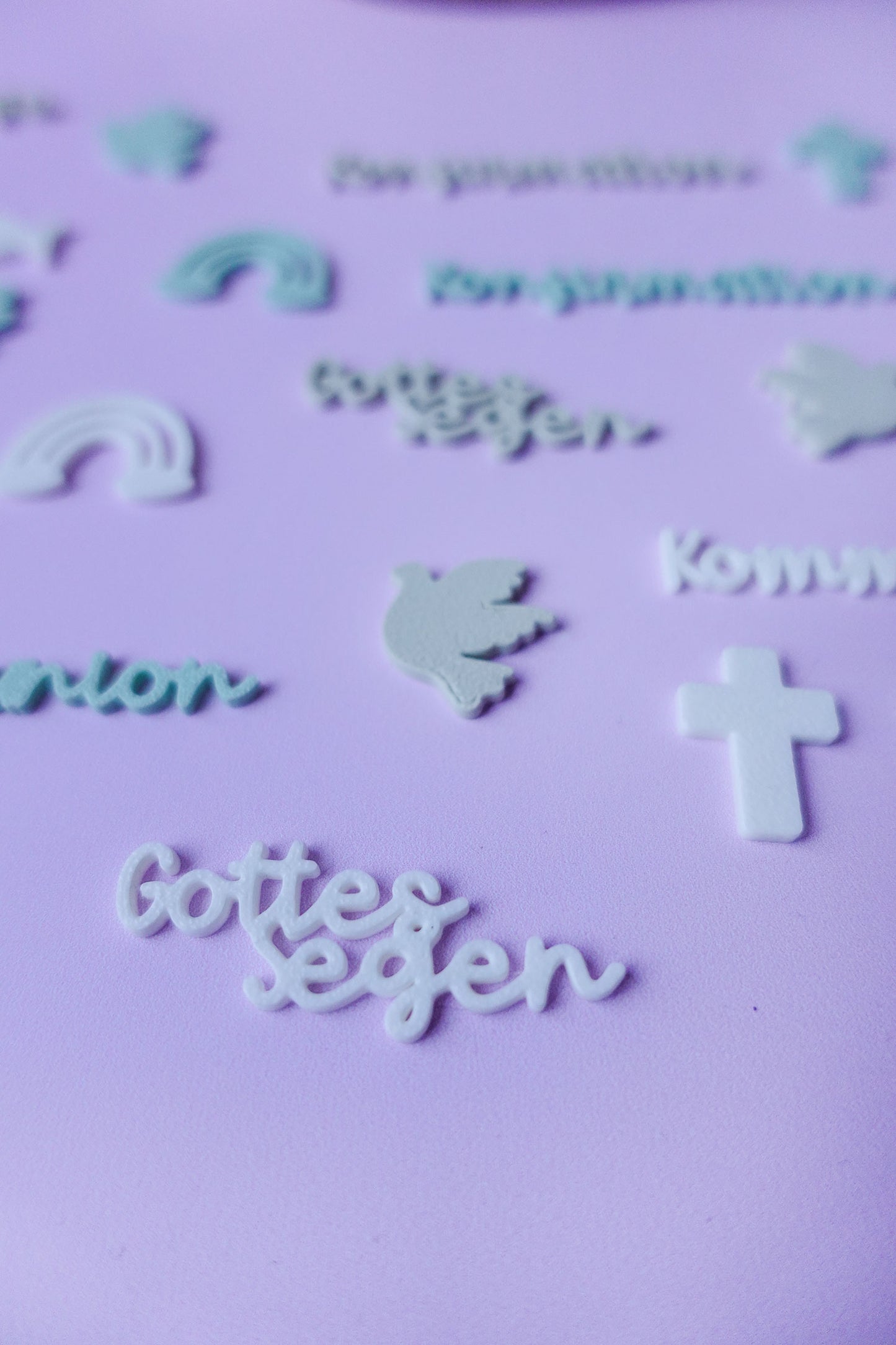 Streudeko Kommunion Taufe Konfirmation | 3D Druck Datei Set | Christliche Tischdeko DIY | STL Bundle