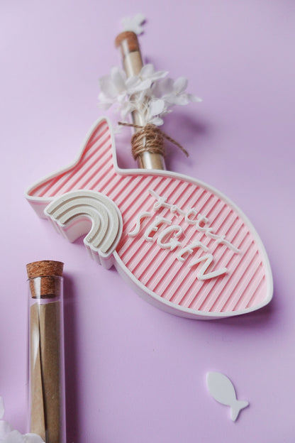 3D Druck Datei Fisch Taufe Kommunion Konfirmation | STL & 3MF Reagenzglas Geschenk