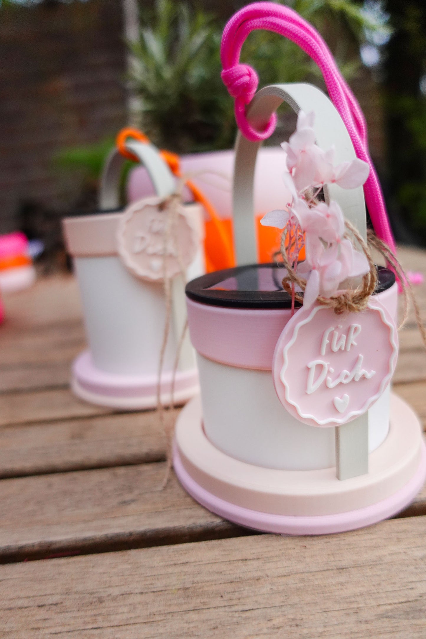 Solarlampe 3D Druck Datei mit Anhängern – personalisierbar für Garten & Geschenk