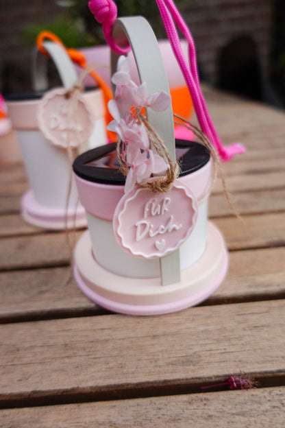 Solarlampe 3D Druck Datei mit Anhängern – personalisierbar für Garten & Geschenk