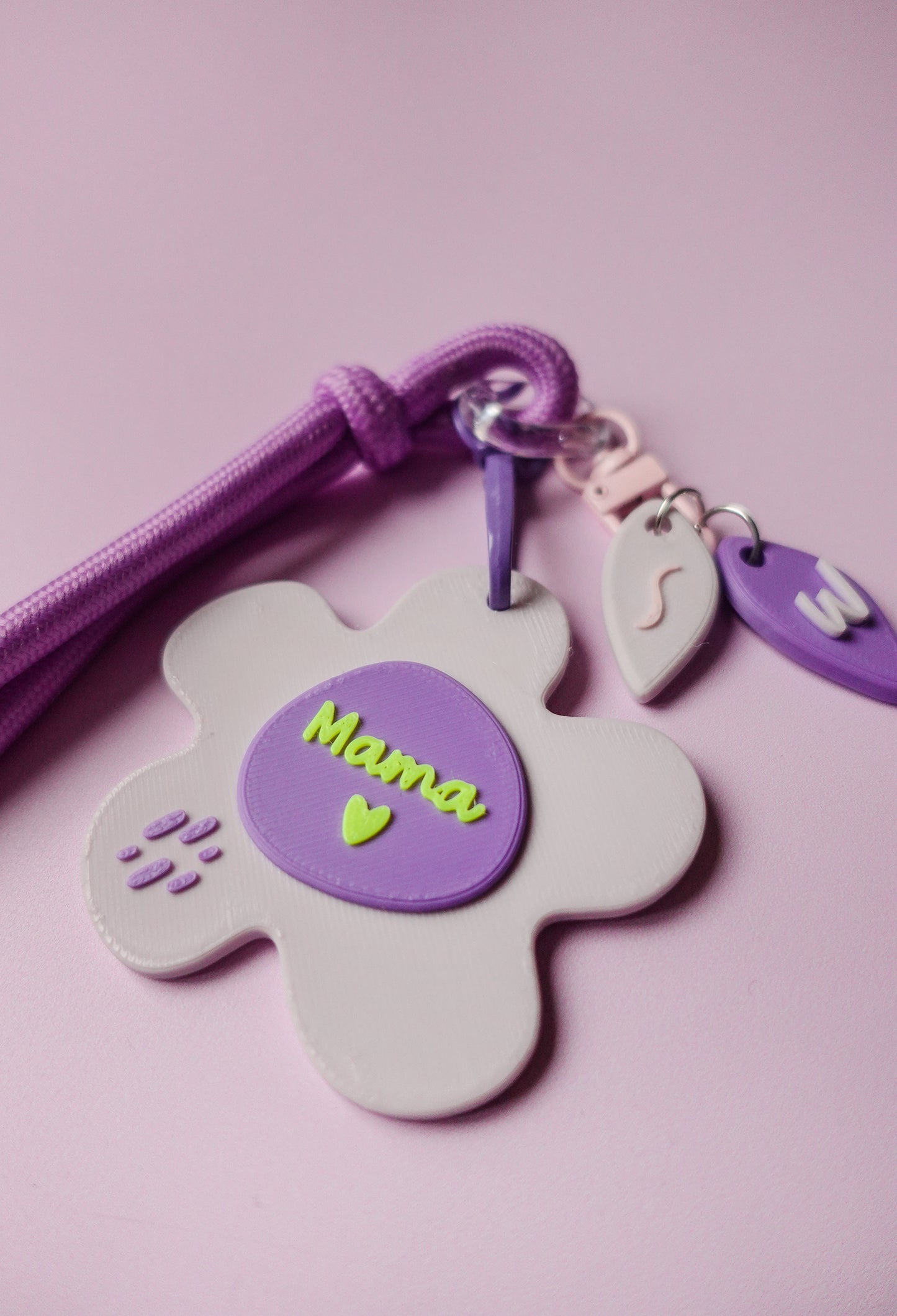 Personalisierter Mama Schlüsselanhänger mit Initialen – 3D Druck Datei (STL & 3MF)