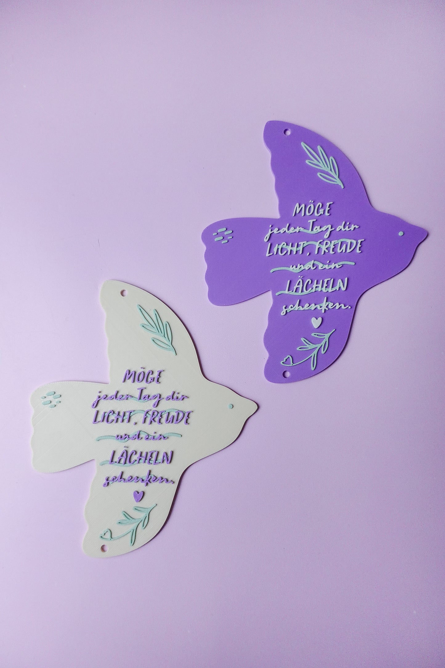 Taube Geldgeschenk 3D Druck Datei | Geschenk mit Spruch | Frieden & Segen | Deko Schild | STL & 3MF Download