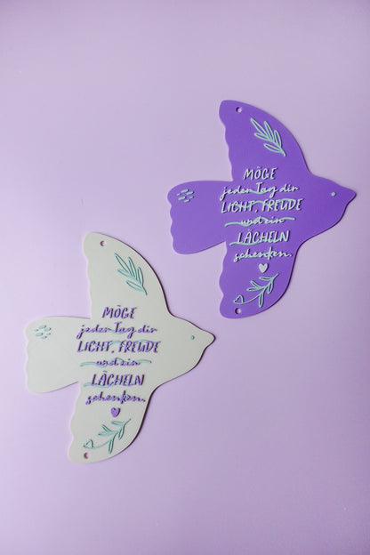Taube Geldgeschenk 3D Druck Datei | Geschenk mit Spruch | Frieden & Segen | Deko Schild | STL & 3MF Download