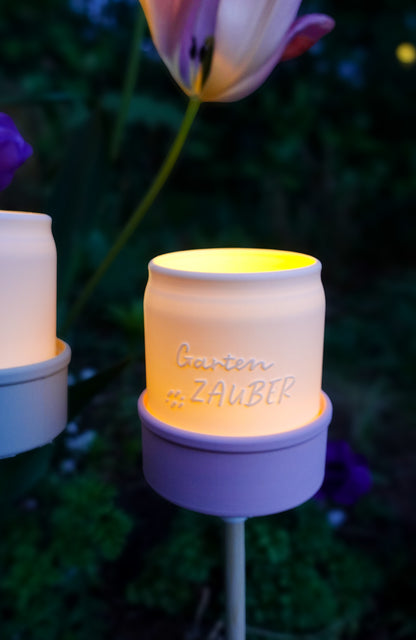 Gartenfackel im Marmeladenglas-Look – 3D Druck Datei (STL & 3MF)