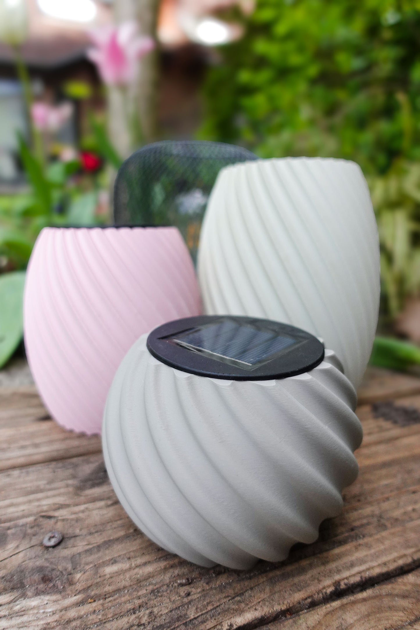 SPIRA – Moderne Solarlampe im Swirl Look | 3D Druckdatei STL & 3MF