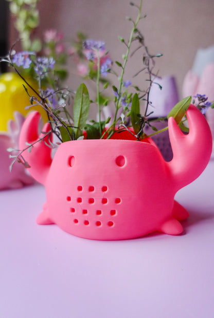 Glowvybe Krabbenvase – Moderne 3D Druck Vase als STL & 3MF Datei