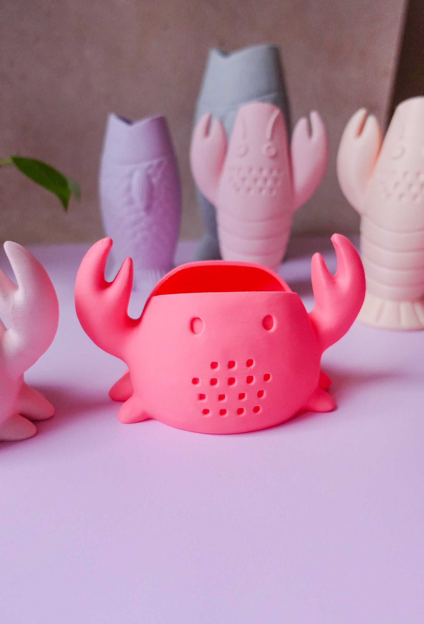 Glowvybe Krabbenvase – Moderne 3D Druck Vase als STL & 3MF Datei